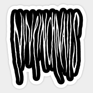 Nine Inch Nails - Hand Lettering - Inverted Sticker